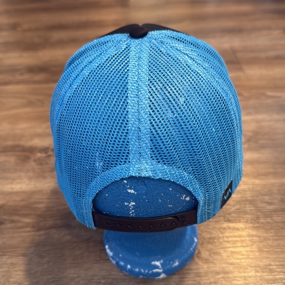 RVCA SnapBack Baseball Trucker Hat Blue Black - Picture 3 of 6